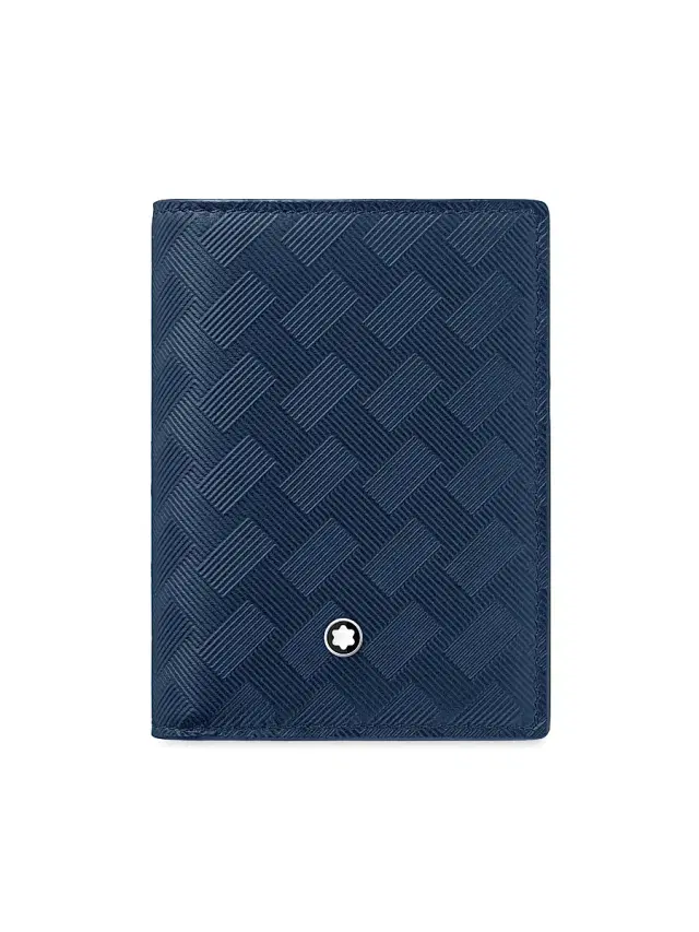 Montblanc Men's Extreme 3.0 Leather Card Holder - Ink Blue