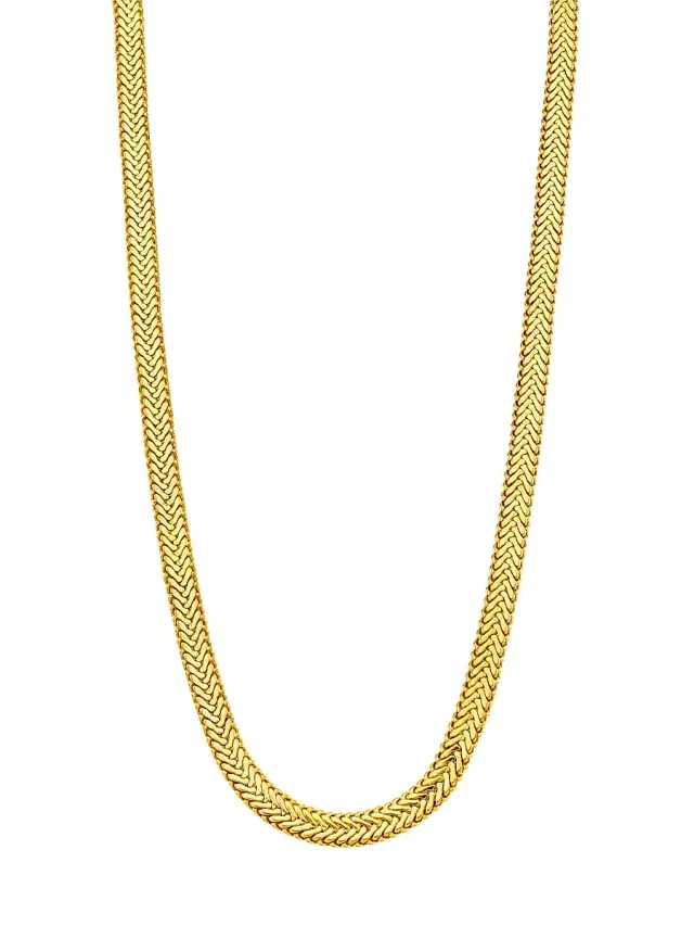 Women's 22K Gold-Plated Snake Chain Necklace - Yellow Gold