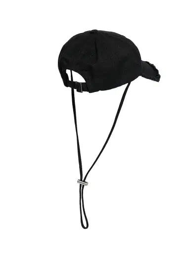 Jacquemus Men's La Casquette Artichaut Frayed Baseball Cap - Black - Size Large | Thumbnail 3 Jacquemus Men's La Casquette Artichaut Frayed Baseball Cap - Black - Size Large | Thumbnail 3