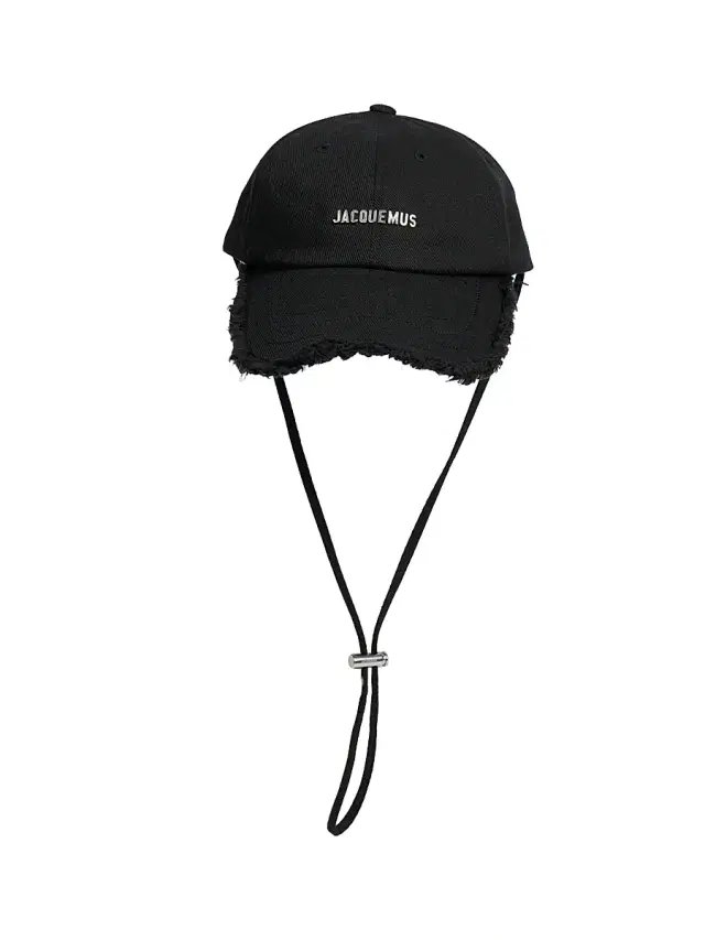 Men's La Casquette Artichaut Frayed Baseball Cap - Black