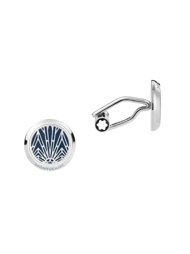 Montblanc Men's Meisterstück Cufflinks - Ink Blue | Thumbnail 3 Montblanc Men's Meisterstück Cufflinks - Ink Blue | Thumbnail 3