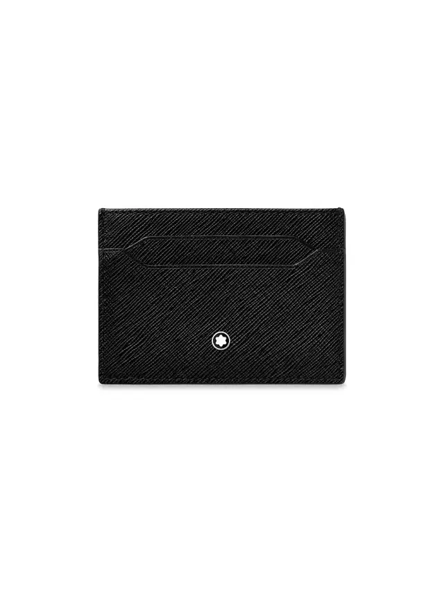 Montblanc Men's Sartorial Leather Card Holder - Black