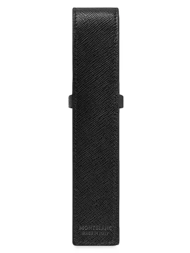 Montblanc Men's Sartorial Leather 1-Pen Pouch - Black | Thumbnail 4 Montblanc Men's Sartorial Leather 1-Pen Pouch - Black | Thumbnail 4