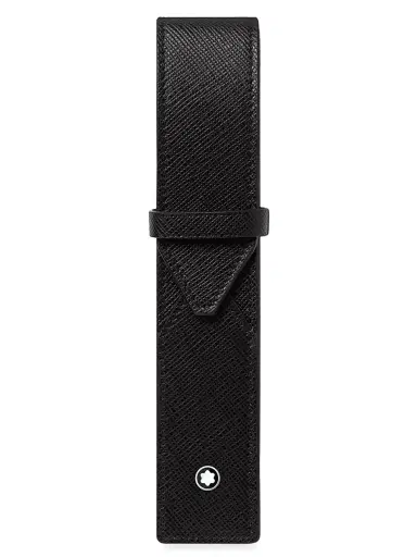 Montblanc Men's Sartorial Leather 1-Pen Pouch - Black | Thumbnail 1 Montblanc Men's Sartorial Leather 1-Pen Pouch - Black | Thumbnail 1