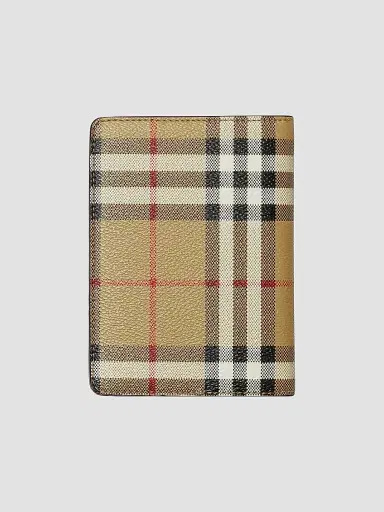 Burberry Women's Check Bifold Passport Holder - Archive Beige | Thumbnail 3
