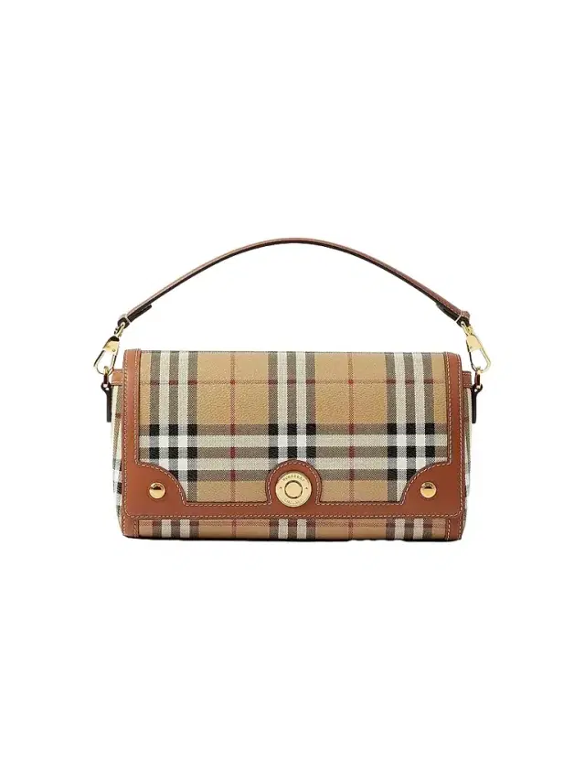 Burberry Women's  Note Check Crossbody Bag - Vintage Check Briar Brown