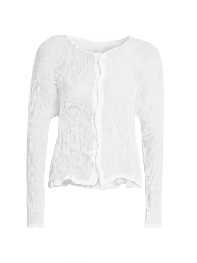 Issey Miyake Women's Chiffon Twist Plissé Shirt - White