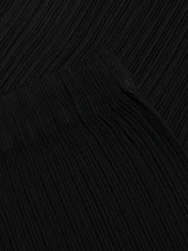 Issey Miyake Women's Hatching Pleats Midi-Skirt - Black - Size Small | Thumbnail 7