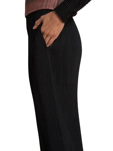 Issey Miyake Women's What Has Always Been Hatching Bottoms Pants - Black - Size Small | Thumbnail 6 Issey Miyake Women's What Has Always Been Hatching Bottoms Pants - Black - Size Small | Thumbnail 6