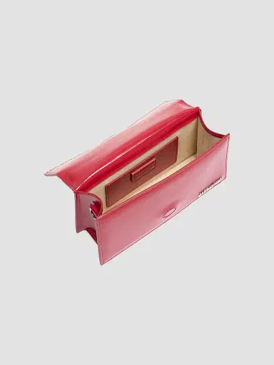 Jacquemus Women's Le Grand Bambino Patent Leather Crossbody Bag - Red | Thumbnail 4