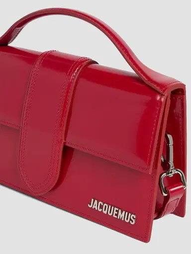 Jacquemus Women's Le Grand Bambino Patent Leather Crossbody Bag - Red | Thumbnail 6