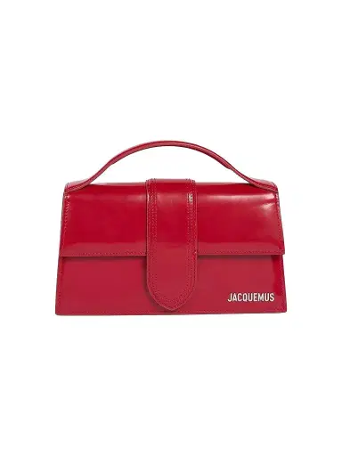 Jacquemus Women's Le Grand Bambino Patent Leather Crossbody Bag - Red | Thumbnail 1