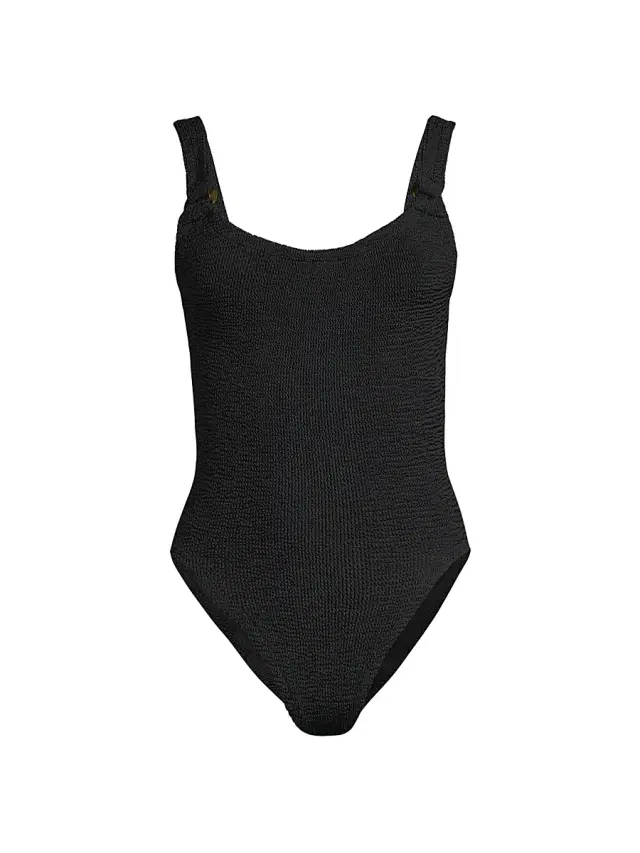 Hunza G Women's Domino One-Piece Swimsuit - Black