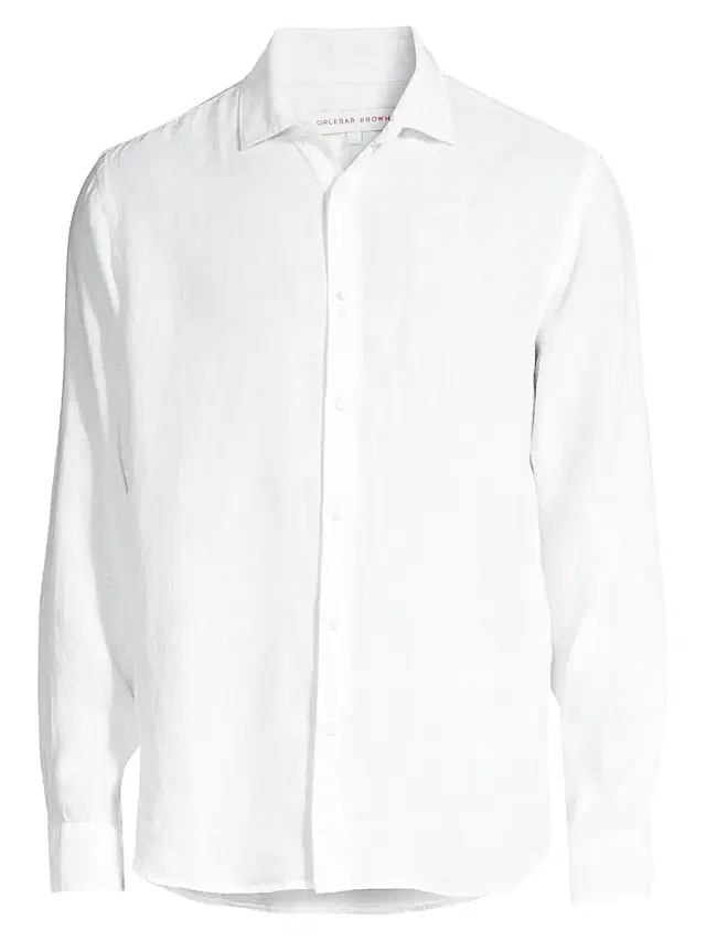 Men's Giles Linen Shirt - White