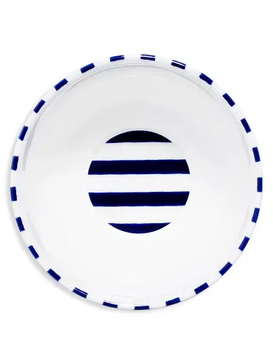 Richard Brendon The Superstripe Milk Jug & Sugar Bowl - Navy White | Thumbnail 4