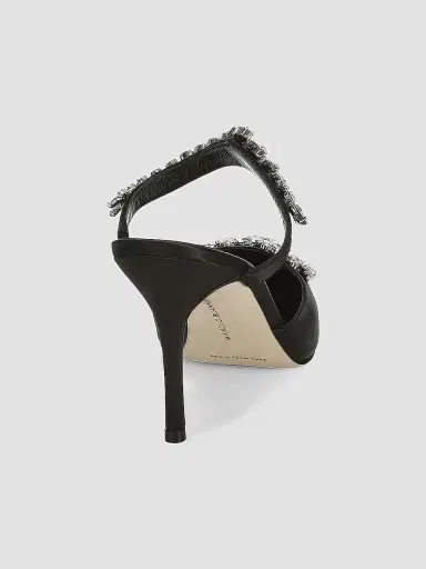 Manolo Blahnik Women's Lurum 90MM Embellished Satin Mules | Thumbnail 3 Manolo Blahnik Women's Lurum 90MM Embellished Satin Mules | Thumbnail 3