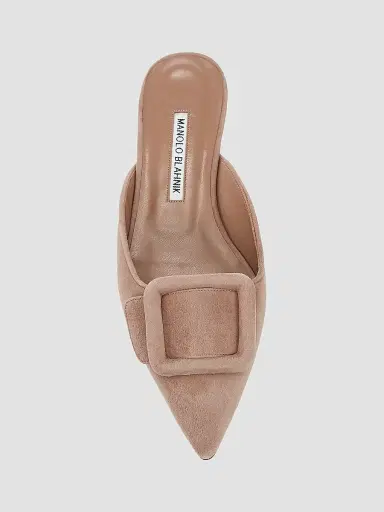Manolo Blahnik Women's Maysale Suede Flats | Thumbnail 5