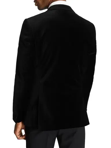 Reiss Men's Cotton-Blend Single-Button Blazer | Thumbnail 4 Reiss Men's Cotton-Blend Single-Button Blazer | Thumbnail 4