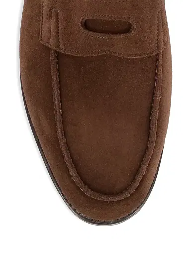 John Lobb Men's Lopez Suede Loafers - Brown - Size 11 | Thumbnail 4 John Lobb Men's Lopez Suede Loafers - Brown - Size 11 | Thumbnail 4