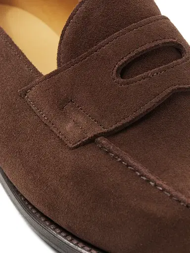 John Lobb Men's Lopez Suede Loafers - Brown - Size 11 | Thumbnail 6 John Lobb Men's Lopez Suede Loafers - Brown - Size 11 | Thumbnail 6