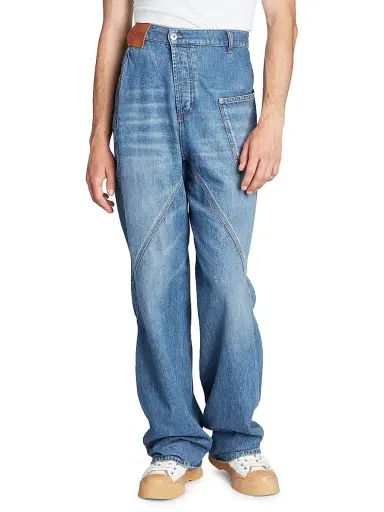 JW Anderson Men's Twisted Denim Workwear Jeans - Light Blue - Size 34 | Thumbnail 3 JW Anderson Men's Twisted Denim Workwear Jeans - Light Blue - Size 34 | Thumbnail 3