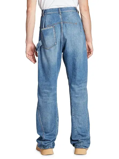 JW Anderson Men's Twisted Denim Workwear Jeans - Light Blue - Size 34 | Thumbnail 5 JW Anderson Men's Twisted Denim Workwear Jeans - Light Blue - Size 34 | Thumbnail 5