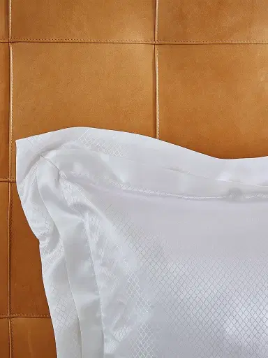 Gingerlily Eva Silk Sham - White European | Thumbnail 5 Gingerlily Eva Silk Sham - White European | Thumbnail 5