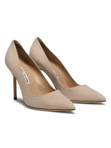 Manolo Blahnik Women's BB 105MM Suede Pumps | Thumbnail 2 Manolo Blahnik Women's BB 105MM Suede Pumps | Thumbnail 2