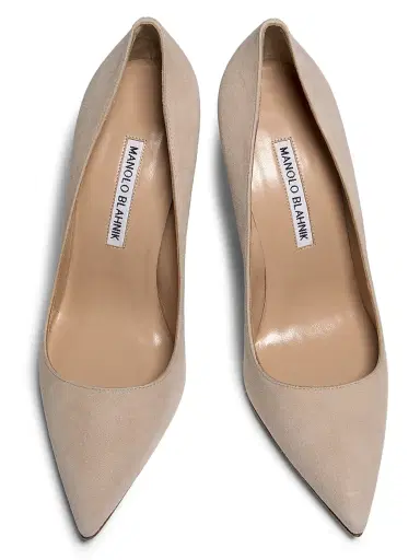 Manolo Blahnik Women's BB 105MM Suede Pumps | Thumbnail 4 Manolo Blahnik Women's BB 105MM Suede Pumps | Thumbnail 4