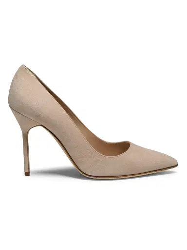 Manolo Blahnik Women's BB 105MM Suede Pumps | Thumbnail 1 Manolo Blahnik Women's BB 105MM Suede Pumps | Thumbnail 1