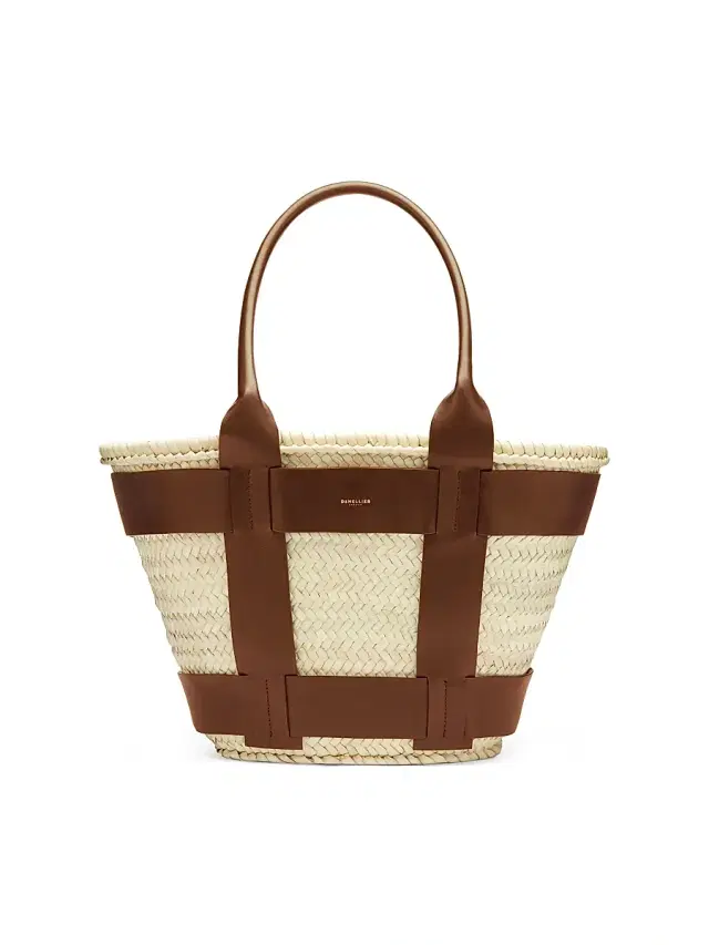 DeMellier Women's Santorini Raffia Tote Bag - Natural Tan