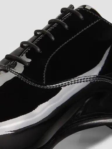 Crockett & Jones Men's Main Overton Patent Leather Oxford Shoes - Black Patent - Size 7 | Thumbnail 6