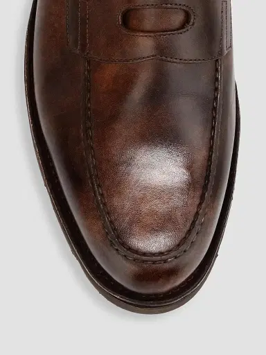 John Lobb Men's Lopez Leather Loafers - Dark Brown - Size 11 | Thumbnail 4 John Lobb Men's Lopez Leather Loafers - Dark Brown - Size 11 | Thumbnail 4