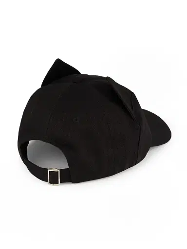 Charles Jeffrey Loverboy Men's Ears Twill Baseball Cap - Black | Thumbnail 2 Charles Jeffrey Loverboy Men's Ears Twill Baseball Cap - Black | Thumbnail 2