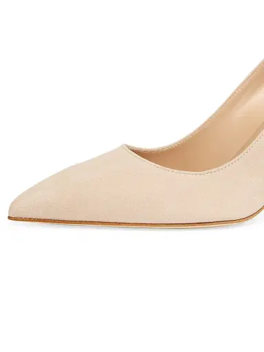 Manolo Blahnik Women's BB 90MM Suede Pumps - Beige - Size 12 | Thumbnail 6