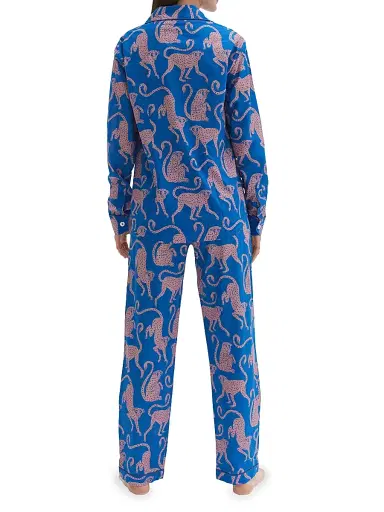 Desmond & Dempsey Women's Chango Print Pajama Set | Thumbnail 4 Desmond & Dempsey Women's Chango Print Pajama Set | Thumbnail 4