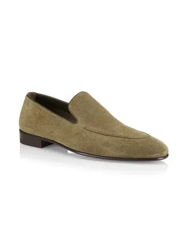 Manolo Blahnik Men's Truro Suede Loafers | Thumbnail 2 Manolo Blahnik Men's Truro Suede Loafers | Thumbnail 2