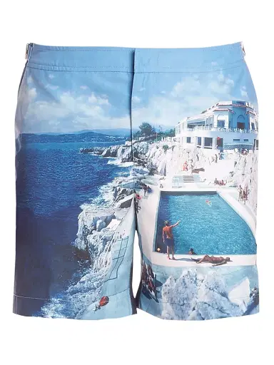 Orlebar Brown Men's Bulldog Photographic Swim Trunks | Thumbnail 1 Orlebar Brown Men's Bulldog Photographic Swim Trunks | Thumbnail 1