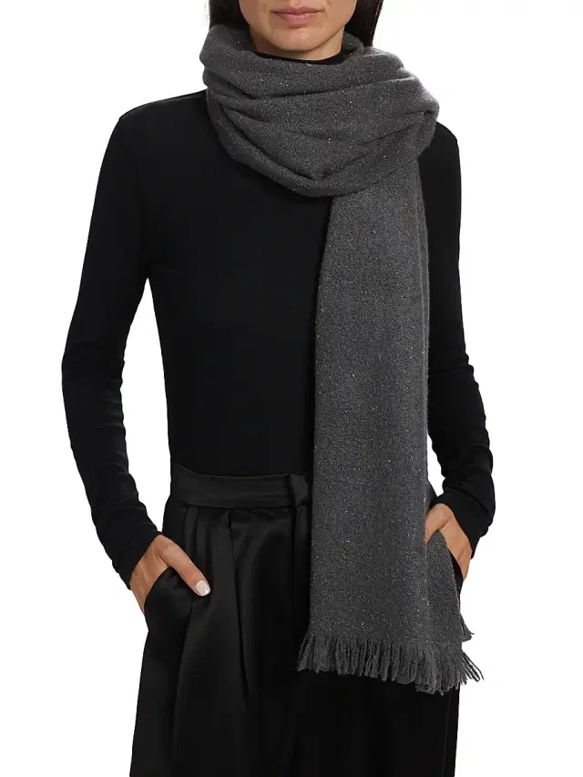 Jane Carr Women's New Beginnings The Glaciale Cashmere-Blend Scarf - Iron