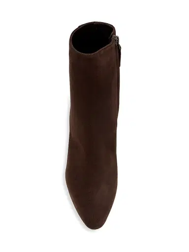 Manolo Blahnik Women's Rosie 70MM Suede Ankle Booties - Brown - Size 9 | Thumbnail 5