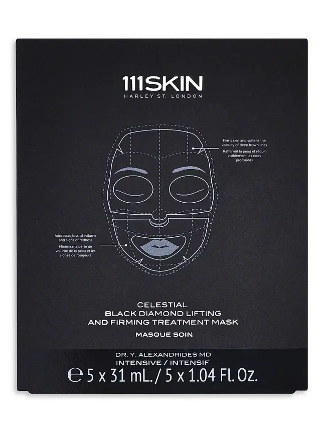 111SKIN Women's Celestial Black Diamond Lifting & Firming 5-Piece Facial Mask Set