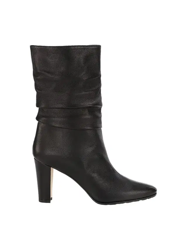 Manolo Blahnik Women's Calasso 90MM Ruched Leather Boots - Black