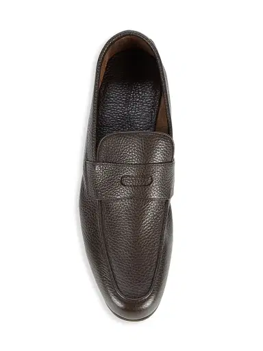 John Lobb Men's Thorne Pebble-Grained Leather Penny Loafers | Thumbnail 5 John Lobb Men's Thorne Pebble-Grained Leather Penny Loafers | Thumbnail 5