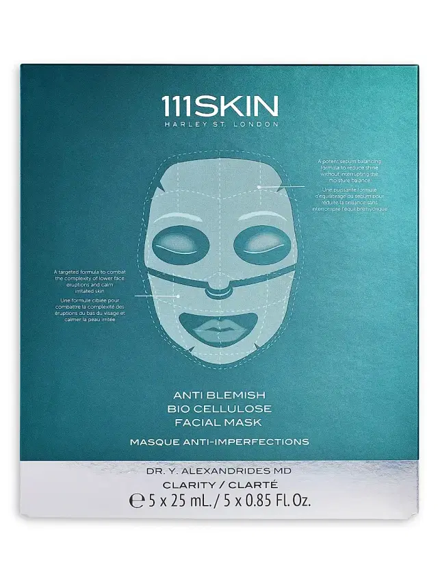 Women's Anti Blemish Bio Cellulose 5-Piece Facial Mask Set