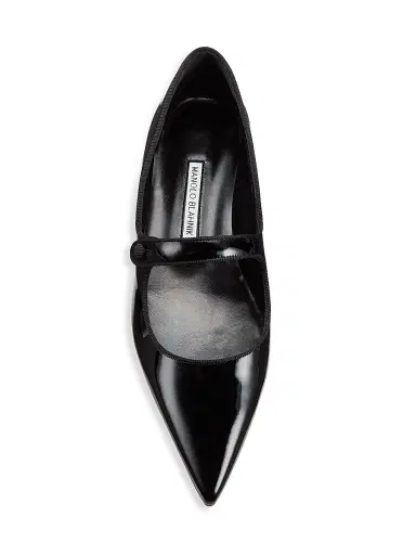 Manolo Blahnik Women's Campariflat 10MM Patent Leather Mary Janes | Thumbnail 5 Manolo Blahnik Women's Campariflat 10MM Patent Leather Mary Janes | Thumbnail 5