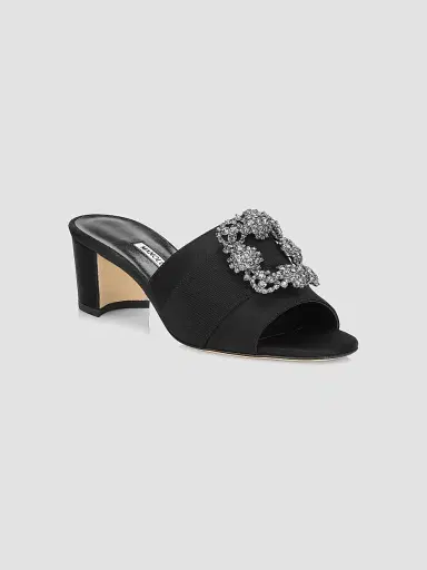 Manolo Blahnik Women's Martanew 50MM Embellished Satin Mules | Thumbnail 2 Manolo Blahnik Women's Martanew 50MM Embellished Satin Mules | Thumbnail 2