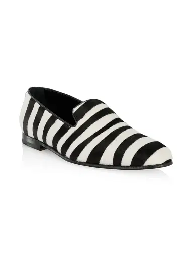 Manolo Blahnik Men's Mario Striped Loafers | Thumbnail 2 Manolo Blahnik Men's Mario Striped Loafers | Thumbnail 2