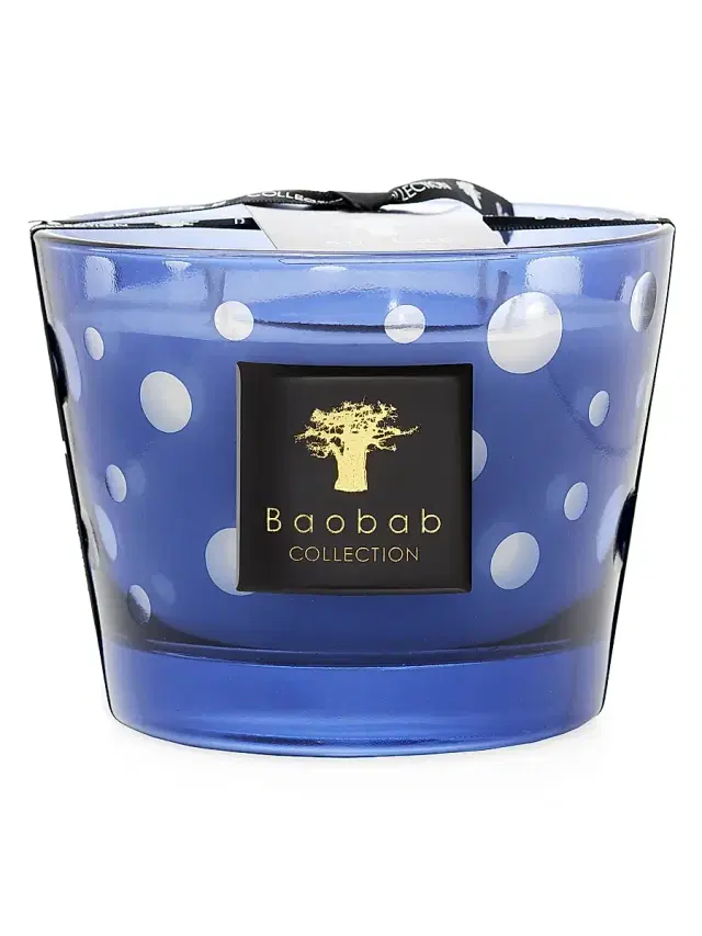 Bubbles Blue Max10 Candle - Blue