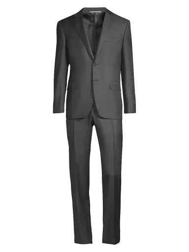 Canali Men's Regular Fit Solid Two-Piece Suit | Thumbnail 1