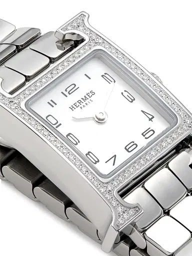 HERMÈS Women's Heure H 21MM Stainless Steel & Diamond Bracelet Watch | Thumbnail 3 HERMÈS Women's Heure H 21MM Stainless Steel & Diamond Bracelet Watch | Thumbnail 3